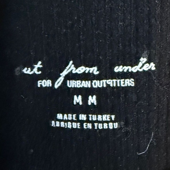 Out From Under by Urban Outfitters Black Ribbed V-Neck Bodysuit - Size M - Picture 5 of 6